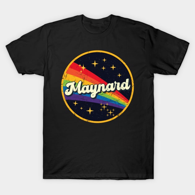 Maynard // Rainbow In Space Vintage Grunge-Style T-Shirt by LMW Art